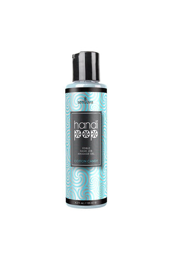 Sensuva - HandiPop Edible Handjob Massage Gel - 4.2oz - Cotton Candy - Stag Shop