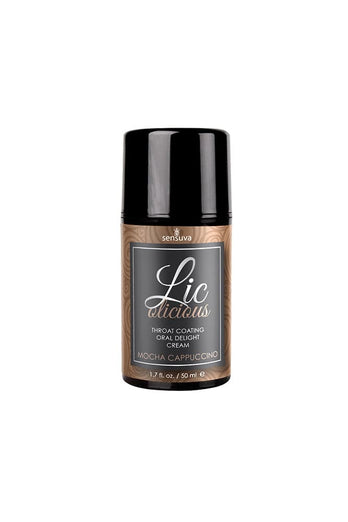 Sensuva - Licolicious - Throat Coating Cream - 1.7oz - Mocha Cappuccino - Stag Shop