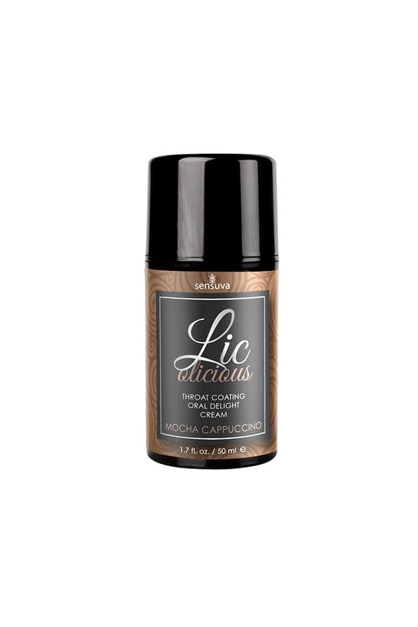 Sensuva - Licolicious - Throat Coating Cream - 1.7oz - Mocha Cappuccino - Stag Shop
