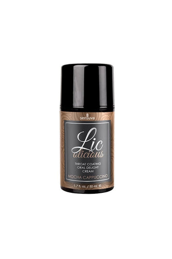 Sensuva - Licolicious - Throat Coating Cream - 1.7oz - Mocha Cappuccino - Stag Shop