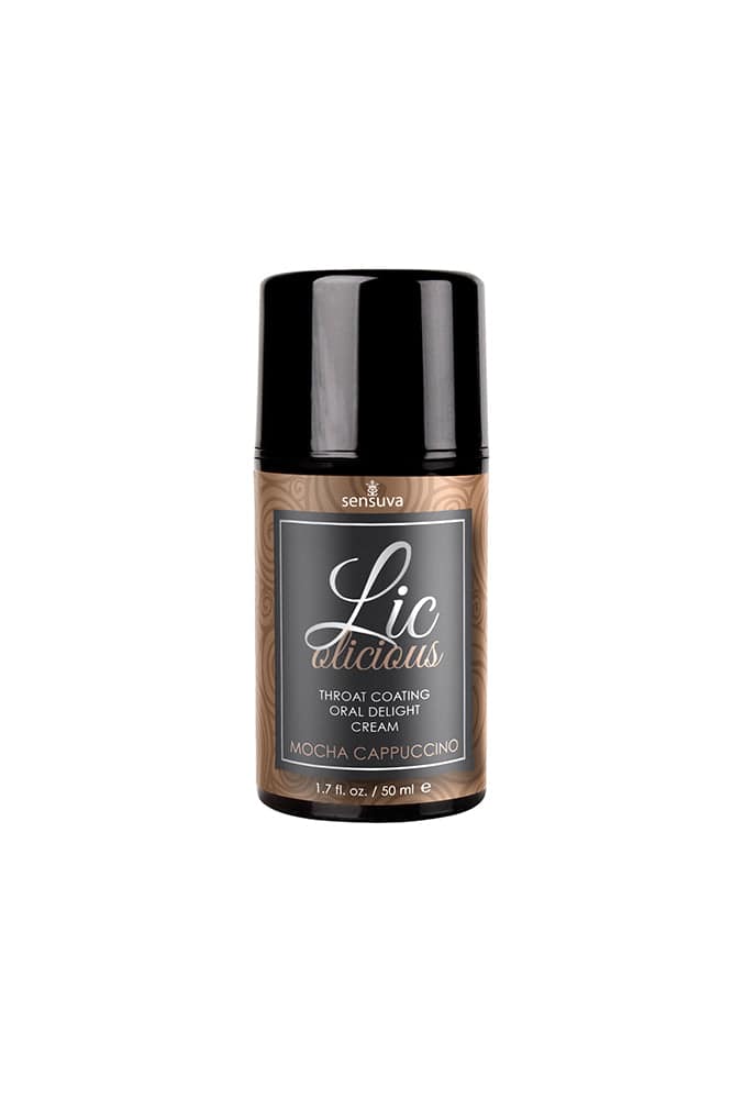 Sensuva - Licolicious - Throat Coating Cream - 1.7oz - Mocha Cappuccino - Stag Shop