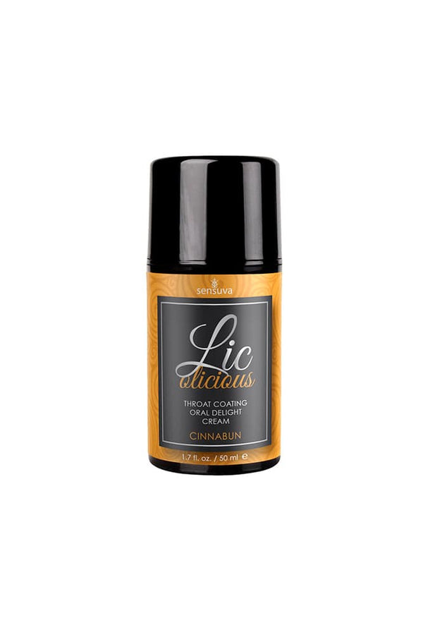 Sensuva - Licolicious - Throat Coating Cream - 1.7oz - Cinnamon Bun - Stag Shop