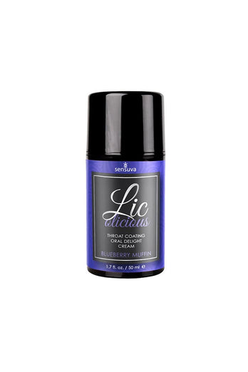 Sensuva - Licolicious - Throat Coating Cream - 1.7oz - Blueberry - Stag Shop