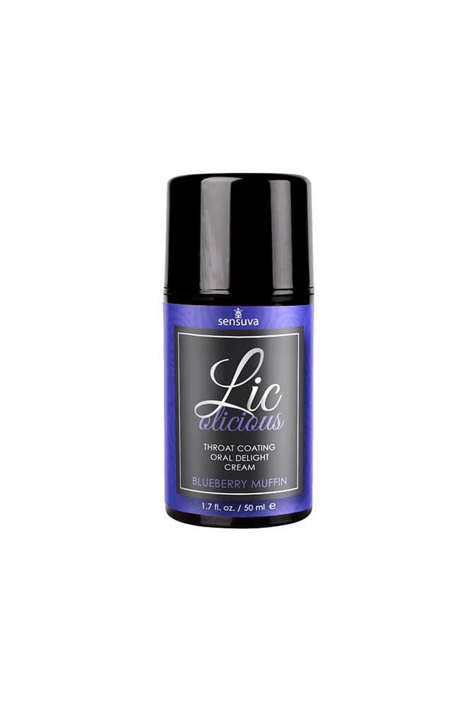 Sensuva - Licolicious - Throat Coating Cream - 1.7oz - Blueberry - Stag Shop