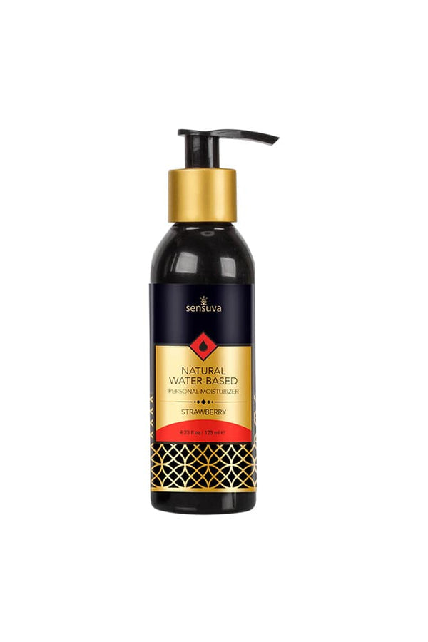 Sensuva - Natural Water-Based Personal Moisturizer - 4.2oz - Strawberry - Stag Shop