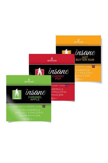 Sensuva - Insane Flavoured Stimulating Arousal Glide - 5ml Packet - Stag Shop