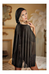 Thumbnail for Allure Lingerie - Serena Lace Mesh Cape with Attached Waist Belt - OS - Stag Shop