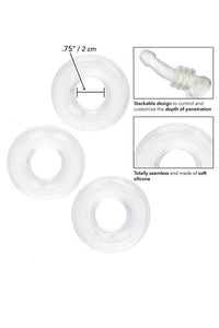 Thumbnail for Cal Exotics - Set of 3 Silicone Stacker Rings - Stag Shop