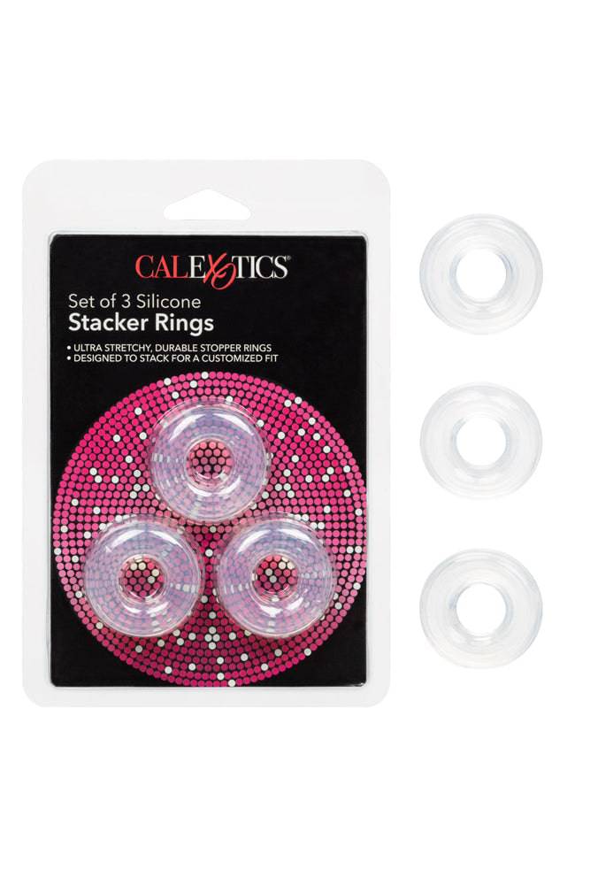 Cal Exotics - Set of 3 Silicone Stacker Rings - Stag Shop
