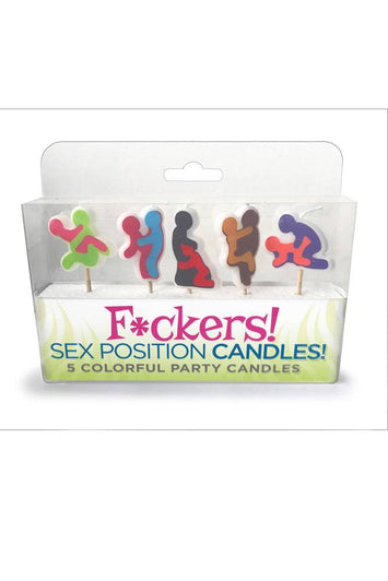 Little Genie - Candy Prints - Fckers Sex Position Candles - 5Pk - Stag Shop