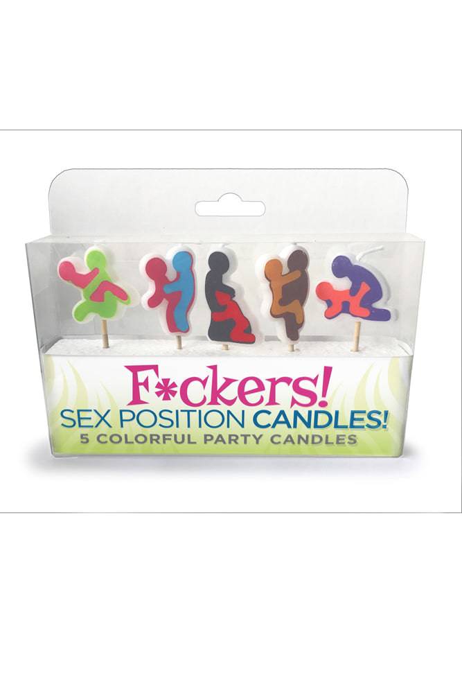 Little Genie - Candy Prints - Fckers Sex Position Candles - 5Pk - Stag Shop
