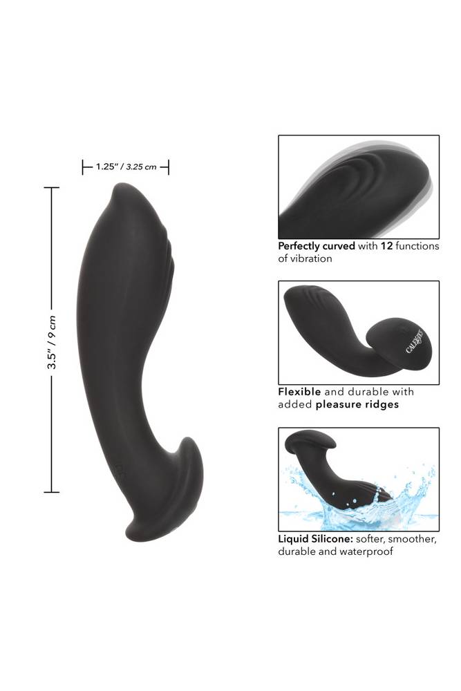 Cal Exotics - Eclipse - Liquid Silicone Flex Prostate Probe - Black - Stag Shop
