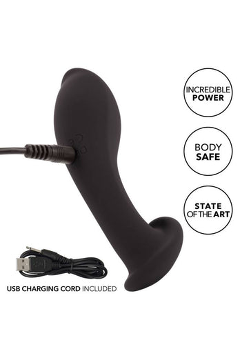 Cal Exotics - Eclipse - Liquid Silicone Flex Prostate Probe - Black - Stag Shop