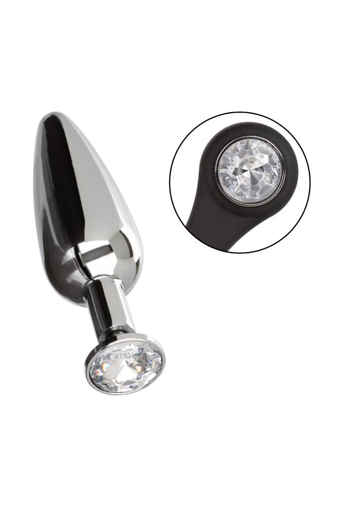 Cal Exotics - Star Fucker - Slim Plug with Dual Enhancer Ring - Silver - Stag Shop