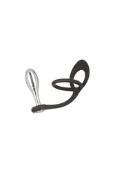 Cal Exotics - Star Fucker - Teardrop Plug with Dual Enhancer Ring - Silver - Stag Shop