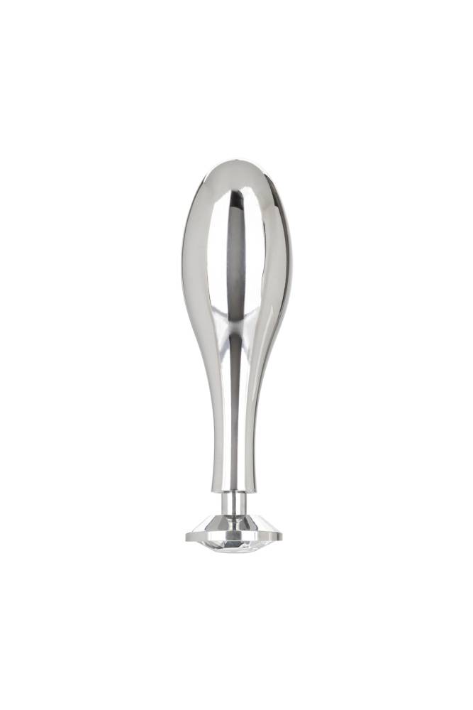 Cal Exotics - Star Fucker - Teardrop Plug with Dual Enhancer Ring - Silver - Stag Shop