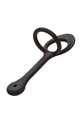 Cal Exotics - Star Fucker - Teardrop Plug with Dual Enhancer Ring - Silver - Stag Shop