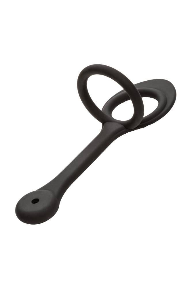 Cal Exotics - Star Fucker - Teardrop Plug with Dual Enhancer Ring - Silver - Stag Shop