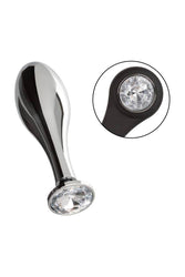 Cal Exotics - Star Fucker - Teardrop Plug with Dual Enhancer Ring - Silver - Stag Shop