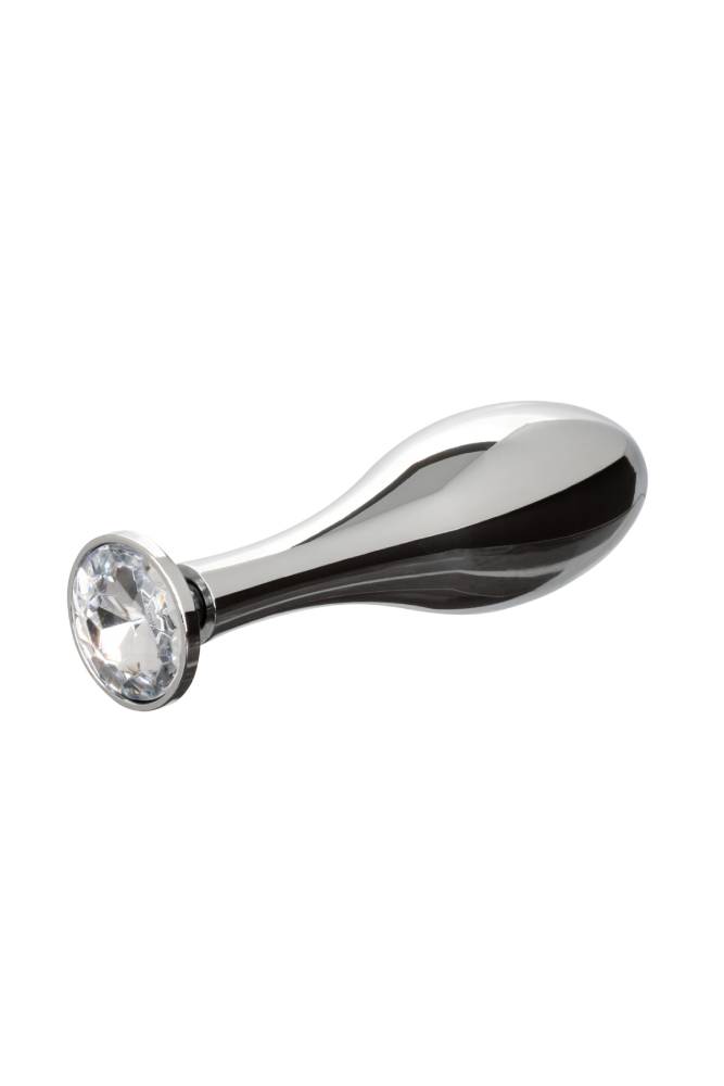 Cal Exotics - Star Fucker - Teardrop Plug with Dual Enhancer Ring - Silver - Stag Shop