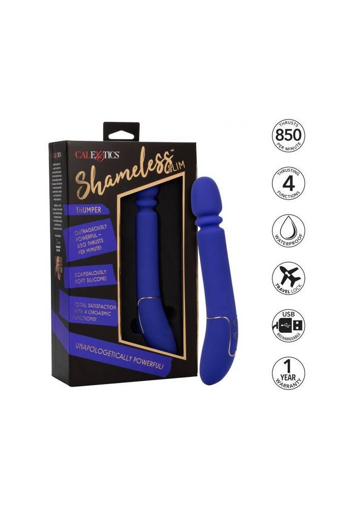 Cal Exotics - Shameless - Slim Thumper - Blue - Stag Shop
