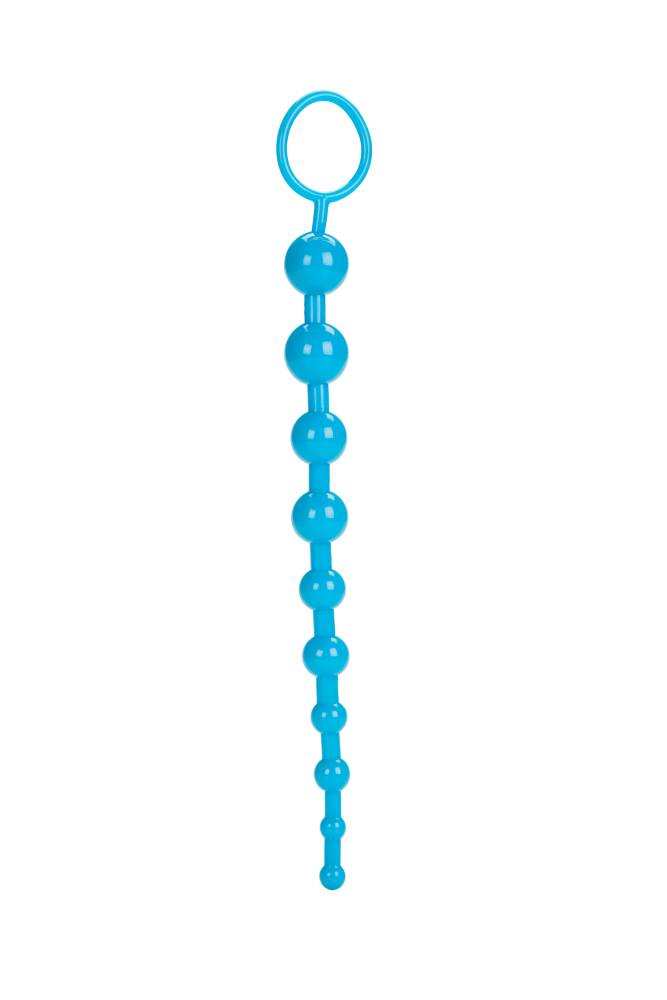 Cal Exotics - Shane's World - Advanced Anal 101 - Anal Beads - Blue - Stag Shop