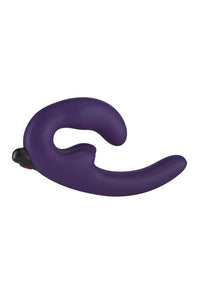 Thumbnail for Fun Factory - ShareVibe Vibrating Strapless Strap-on - Dark Violet - Stag Shop