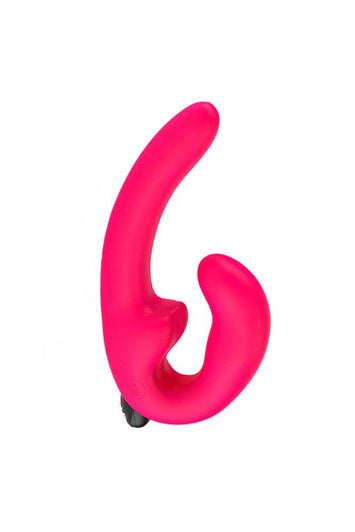 Fun Factory - ShareVibe Vibrating Strapless Strap-on - Pink - Stag Shop
