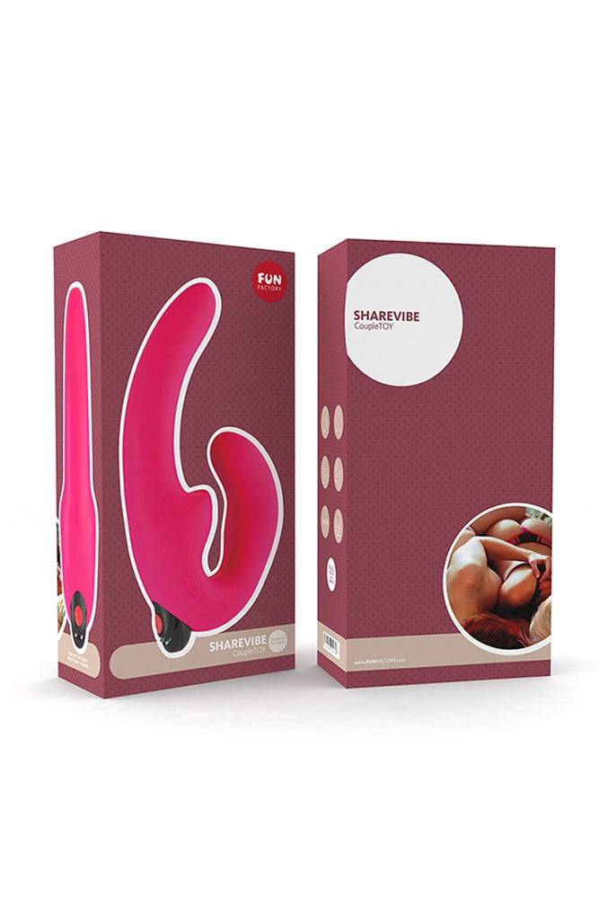 Fun Factory - ShareVibe Vibrating Strapless Strap-on - Pink - Stag Shop