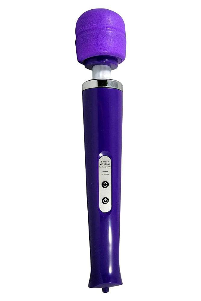 Shibari - 10X Wireless Massage Wand - Purple - Stag Shop