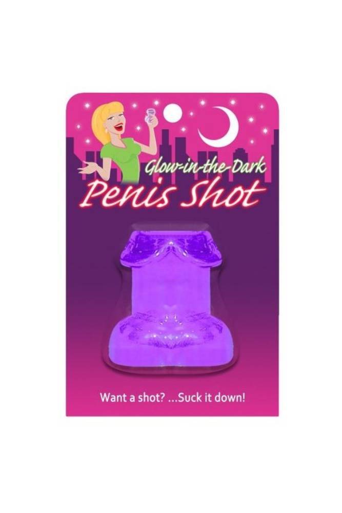 Kheper Games - Glowing Penis Shot Glass - Purple - Stag Shop
