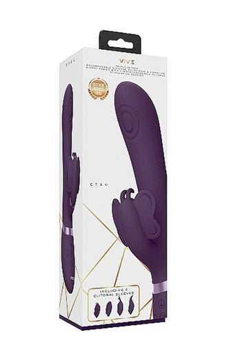 Shots Toys - VIVE - Etsu Pulse Wave Rabbit - Purple - Stag Shop