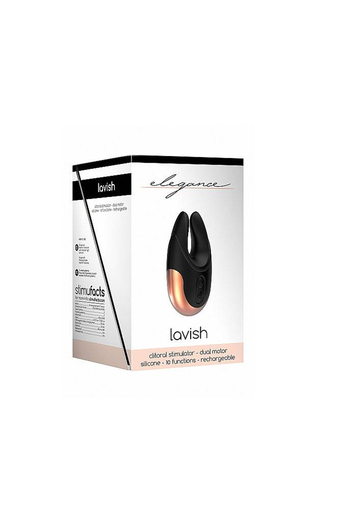 Shots Toys - Elegance - Lavish Clitoral Stimulator - Black - Stag Shop