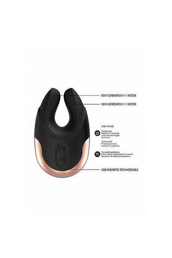Shots Toys - Elegance - Lavish Clitoral Stimulator - Black - Stag Shop