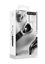 Ouch by Shots Toys - Black & White - Solid Ball Gag with Bonded Leather Straps - Black - Stag Shop