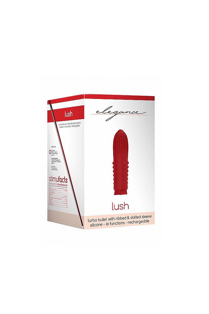 Shots Toys - Elegance - Lush Rechargeable Turbo Bullet - Assorted Colours - Stag Shop