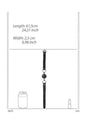 Ouch by Shots Toys - Black & White - Solid Ball Gag with Bonded Leather Straps - Black - Stag Shop