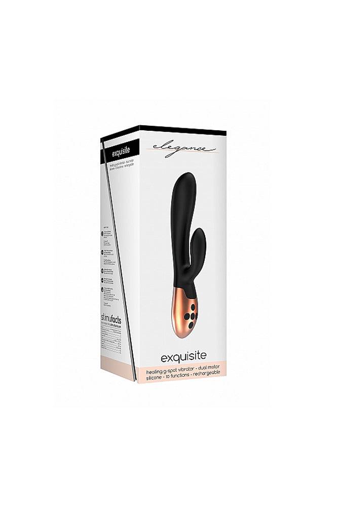 Shots Toys - Elegance - Exquisite Heating Dual Vibrator - Black - Stag Shop