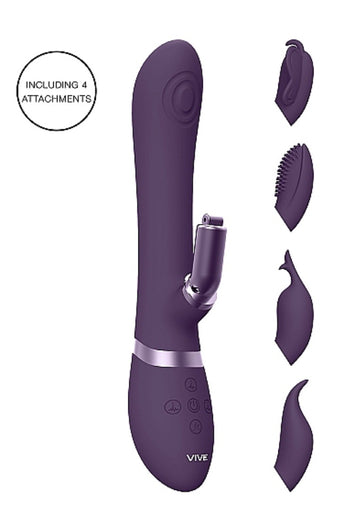 Shots Toys - VIVE - Etsu Pulse Wave Rabbit - Purple - Stag Shop