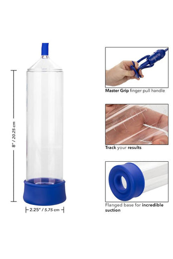 Cal Exotics - Admiral - Sta-Hard Penis Pump - Blue - Stag Shop