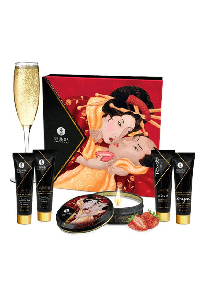 Shunga - Geisha's Secrets Couples Romance Kit - Strawberry Wine - Stag Shop
