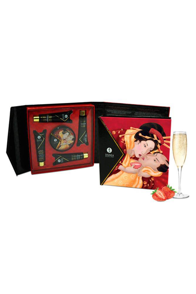 Shunga - Geisha's Secrets Couples Romance Kit - Strawberry Wine - Stag Shop