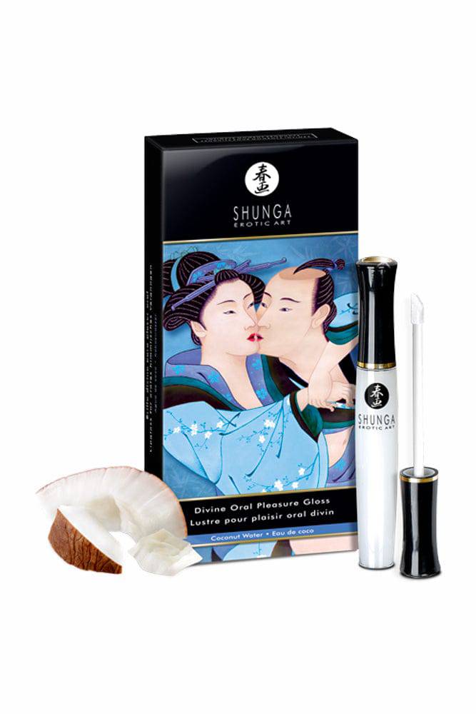 Shunga - Divine Oral Pleasure Lip Gloss - Coconut Water - Stag Shop