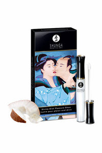 Thumbnail for Shunga - Divine Oral Pleasure Lip Gloss - Coconut Water - Stag Shop