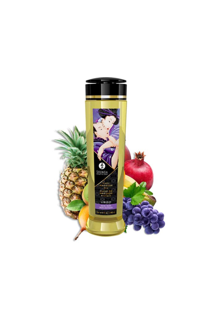 Shunga - Erotic Massage Oil - 8oz - Exotics Fruit - Stag Shop
