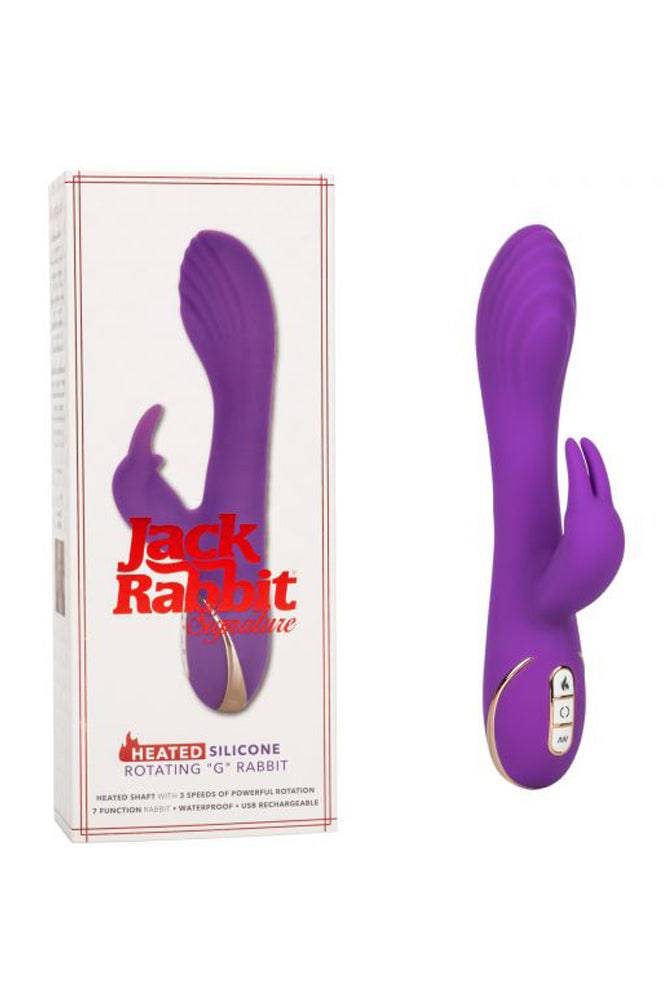 Cal Exotics - Jack Rabbit Signature - Heated Rotating G Rabbit - Purple - Stag Shop