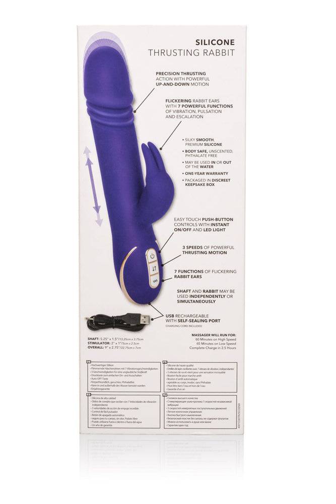 Cal Exotics - Jack Rabbit Signature - Silicone Thrusting Rabbit - Purple - Stag Shop