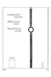 Ouch by Shots Toys - Silicone  Ring Gag - Black - Stag Shop