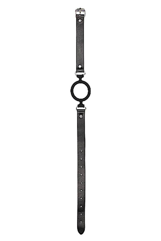 Ouch by Shots Toys - Silicone  Ring Gag - Black - Stag Shop