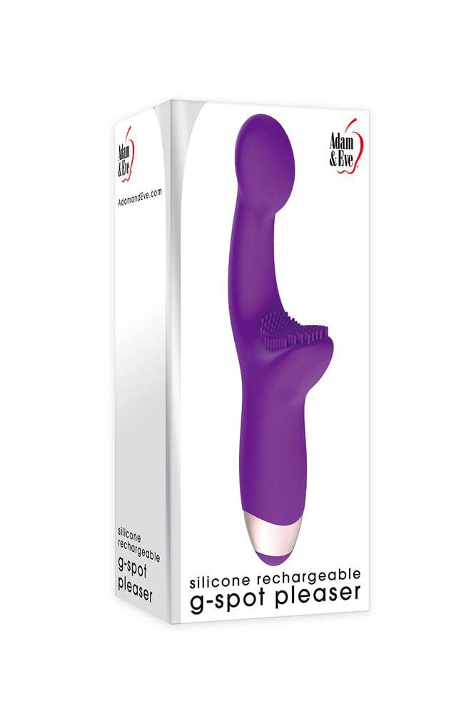 Adam & Eve - Silicone Rechargeable G-Spot Pleaser - Purple - Stag Shop